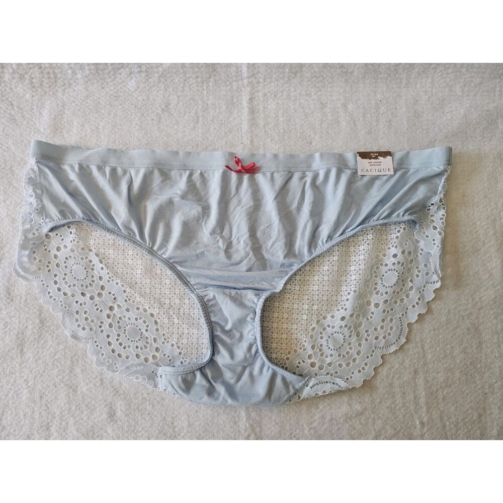Cacique Panties Women's Blue No-Show Hipster Size 22 / 24